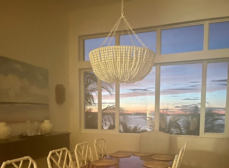 Dining room sunset